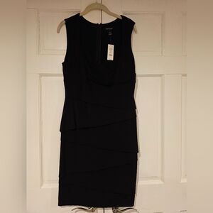 White House Black Market Black Midi Sheath Dress
